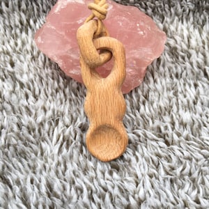 Lovespoon beechwood pendant necklace