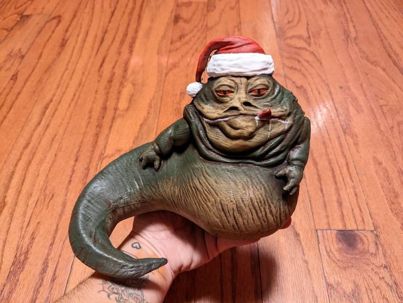 Christmas Jabba The Hutt Figure Jumbo and mini sizes available: Star Wars image 1