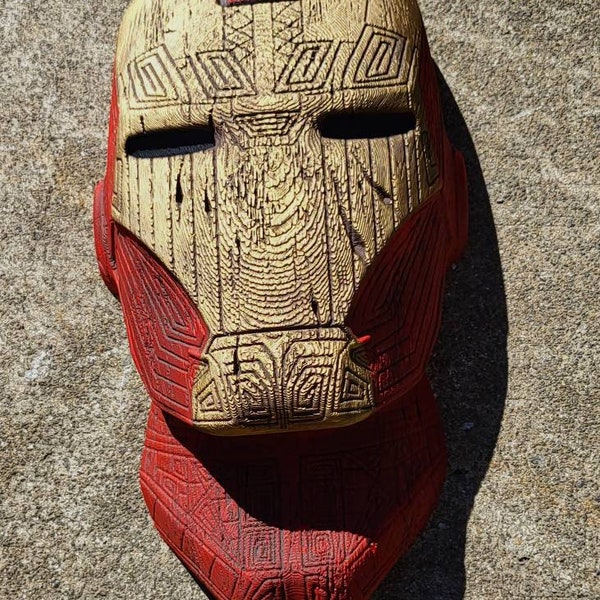 Iron Man Tiki Head ( Set of 3 Available ) : 3D Printed Wall Decor