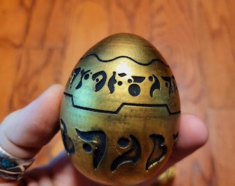 Uncharted Precursor Orb: Resin Printed Golden Egg Replica. Drake's