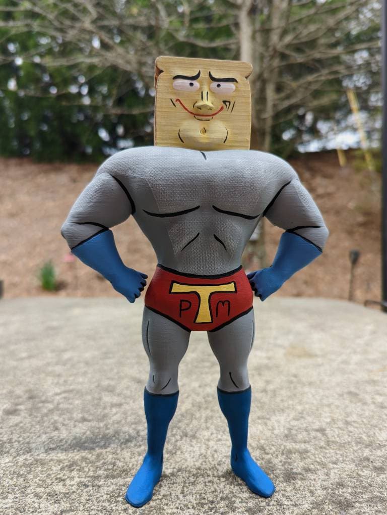 Powdered Toast Man 3D Printed Ren and Stimpy Replica Etsy