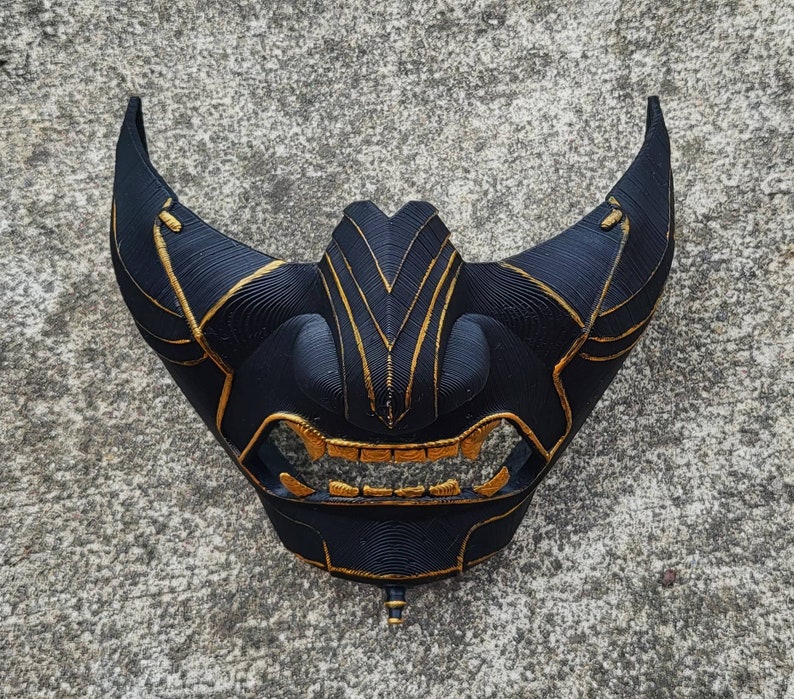 Ghost of Tsushima Ghost Mask Replica Gold or Silver Jin Etsy