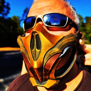Scorpion Mask Custom Painted 3D Printed