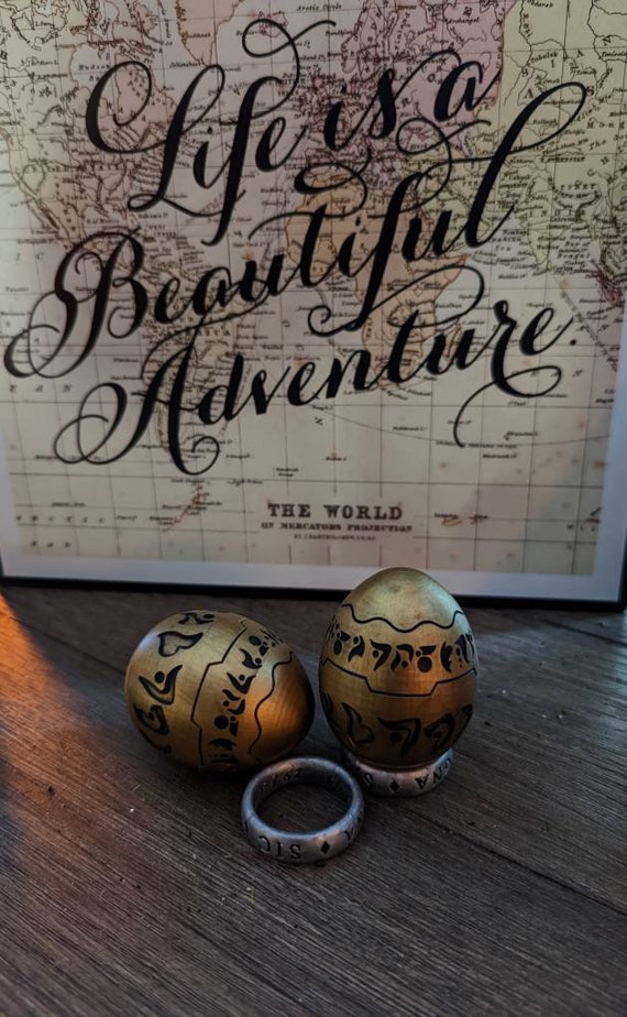 Uncharted Precursor Orb: Resin Printed Golden Egg Replica. Drake's