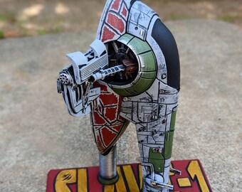 Slave - 1 Ship With Stand , Boba Fett's Star Wars Vehicle : Resin Printed Replica