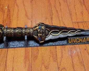 Daga (Phurba) de Uncharted, daga ceremonial y soporte: réplica impresa en 3D del juego