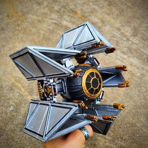 Star Wars TIE Fighter Christmas Tree Topper: 3D Printed, Hand Painted