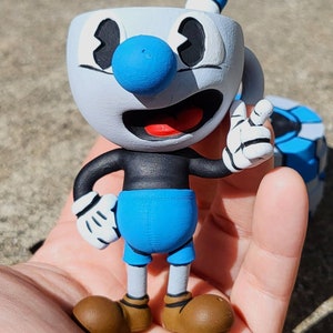 Mugman ( Stand or Diorama Available ): Cuphead Game Replica