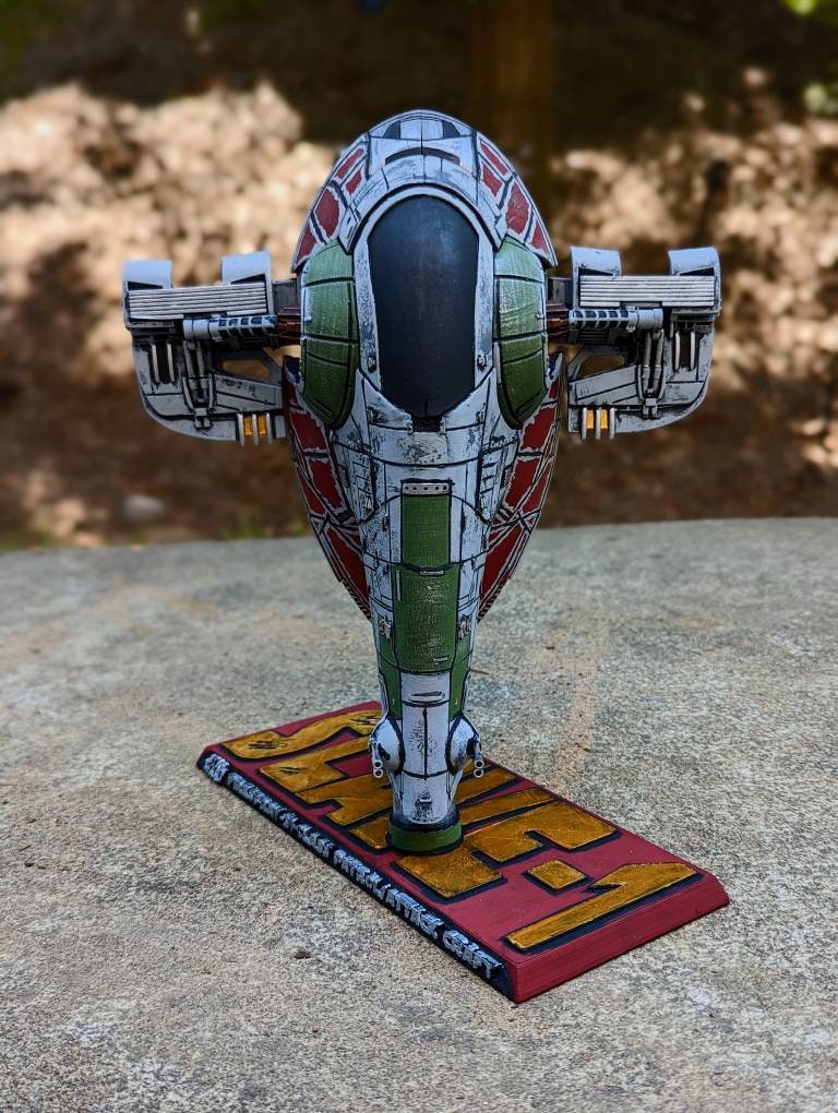 Slave - 1 Ship With Stand , Boba Fett's Star Wars Vehicle : Resin