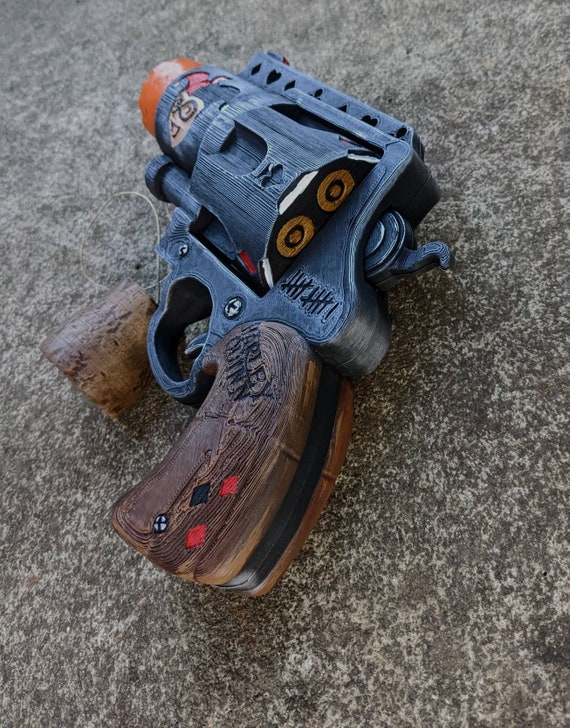 POP Gun / Revolver W/ Harley Quinn Face : 3D Printed Replica - Etsy