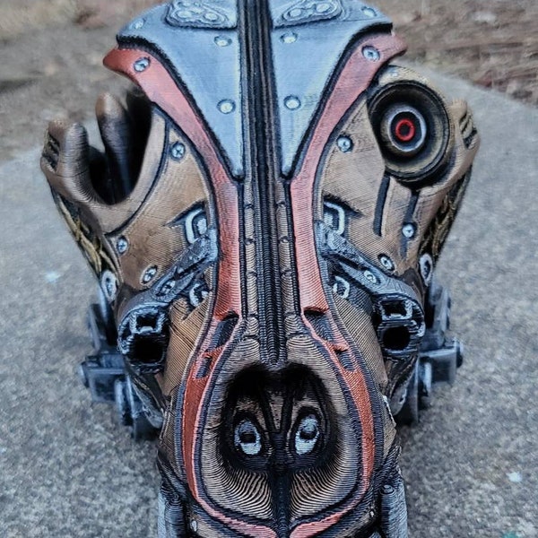 Steampunk Fox Skull : 3D Printed