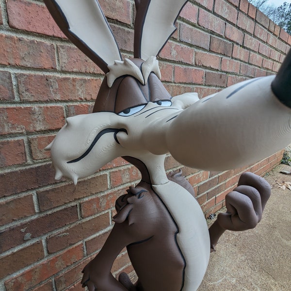 Wile E Coyote: Loony Tunes 3D Printed Replica