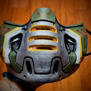 Doom Mask: Video Game Replica, Custom Painted 3D Printed