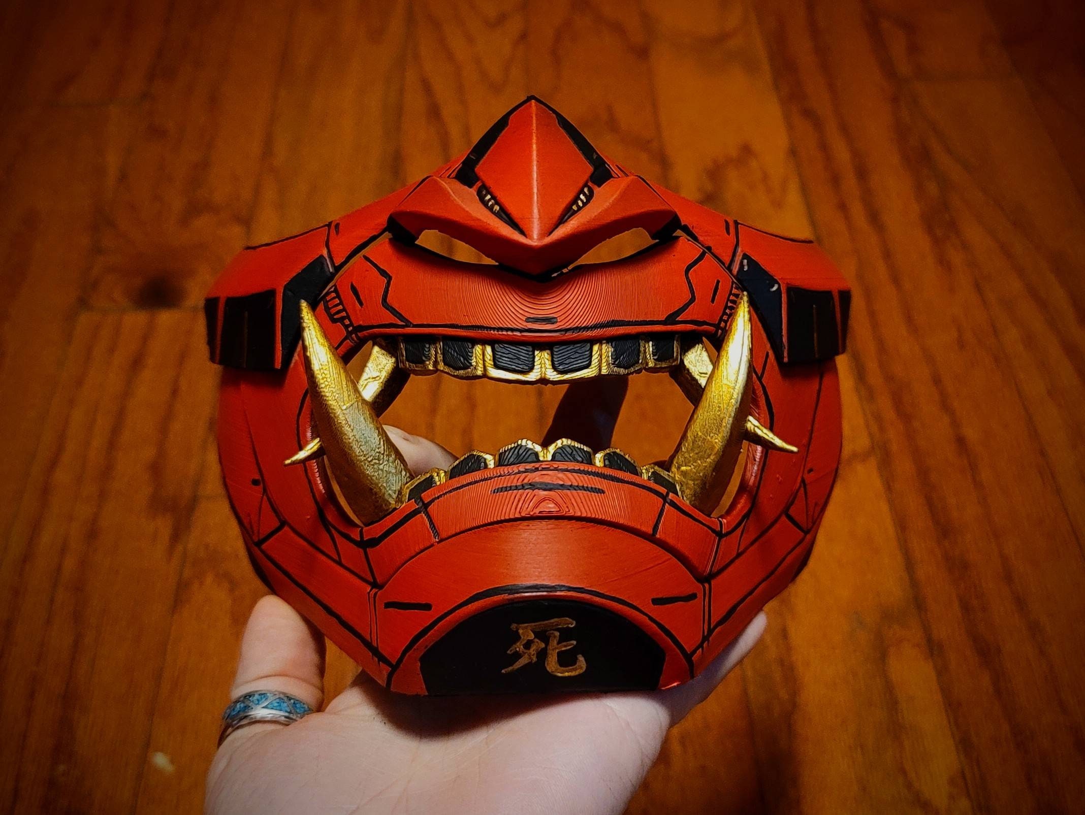 Ed Light-Up Japanese Oni Mask - Imaginations Costume & Dance