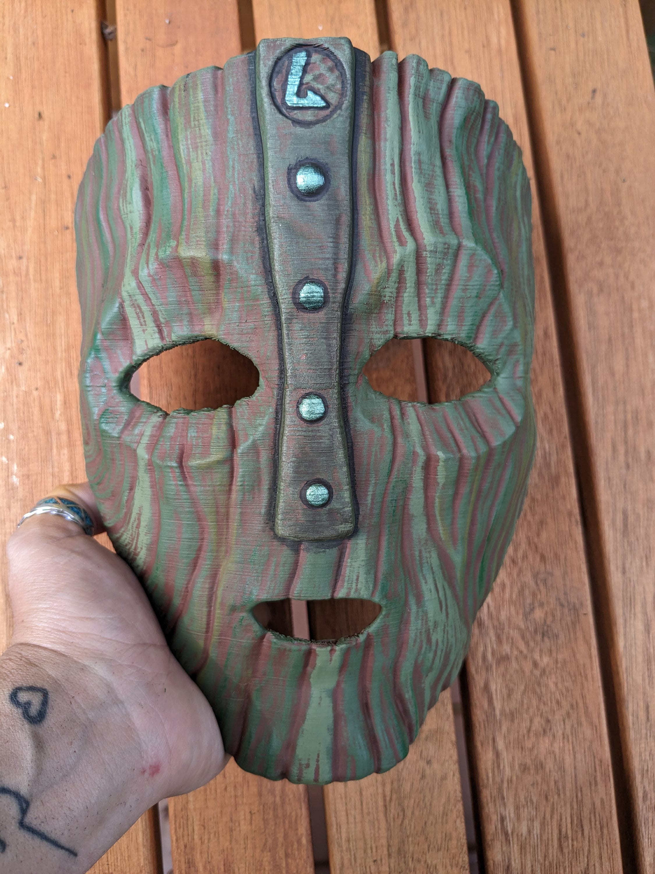 The Mask' Green Latex Mask Jim Carrey Movie Fancy Dress Loki Halloween  Accessor