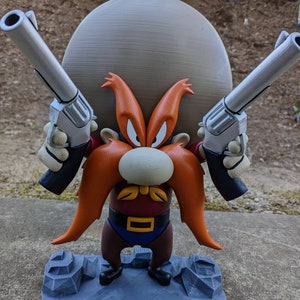 Yosemite Sam z The Looney Tunes: Replika wydrukowana w 3D