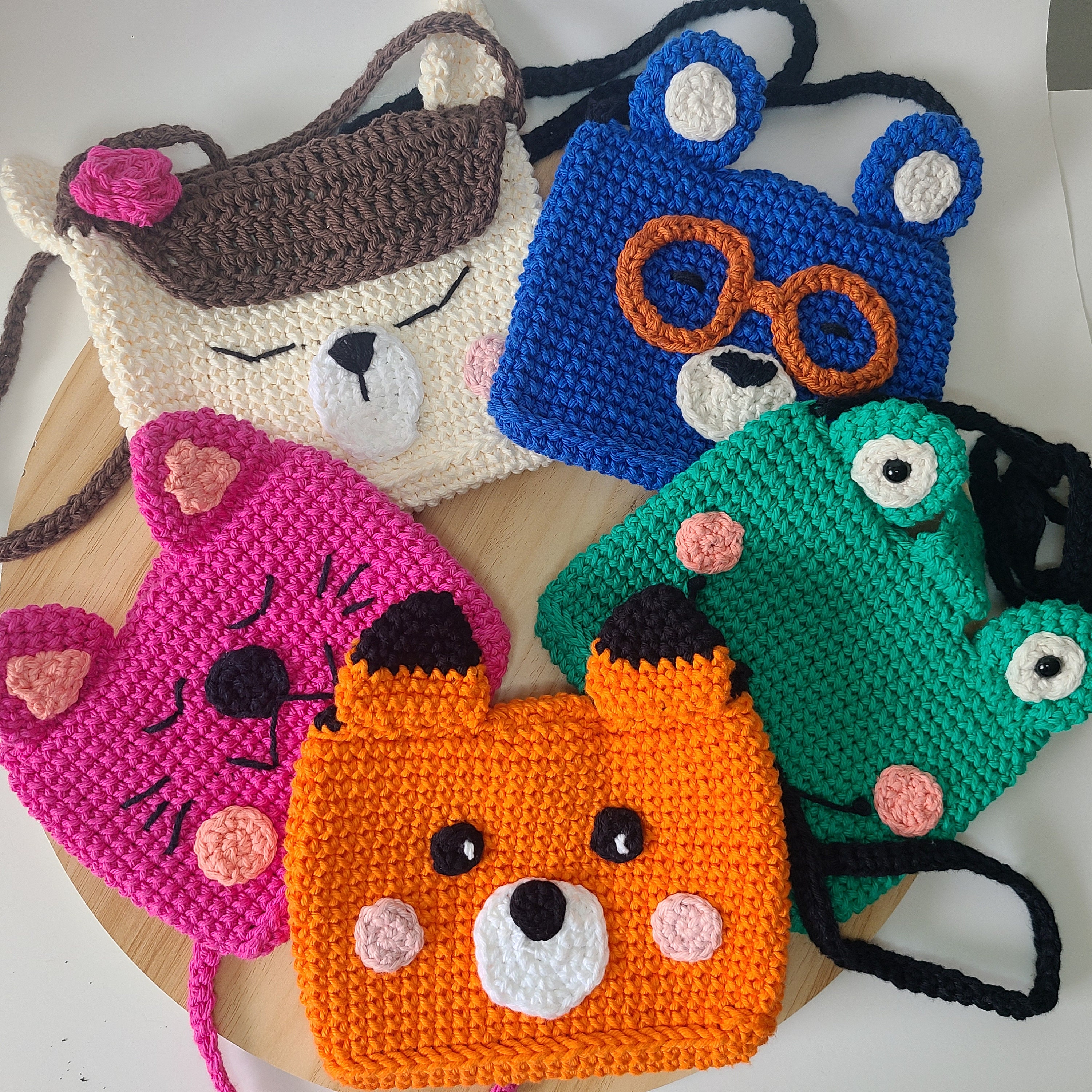 KIDS Crochet Handbag, Crochet Kids Purse, Small Bag Crochet, Handmade  Crochet, Phone Kids Crochet Purse 