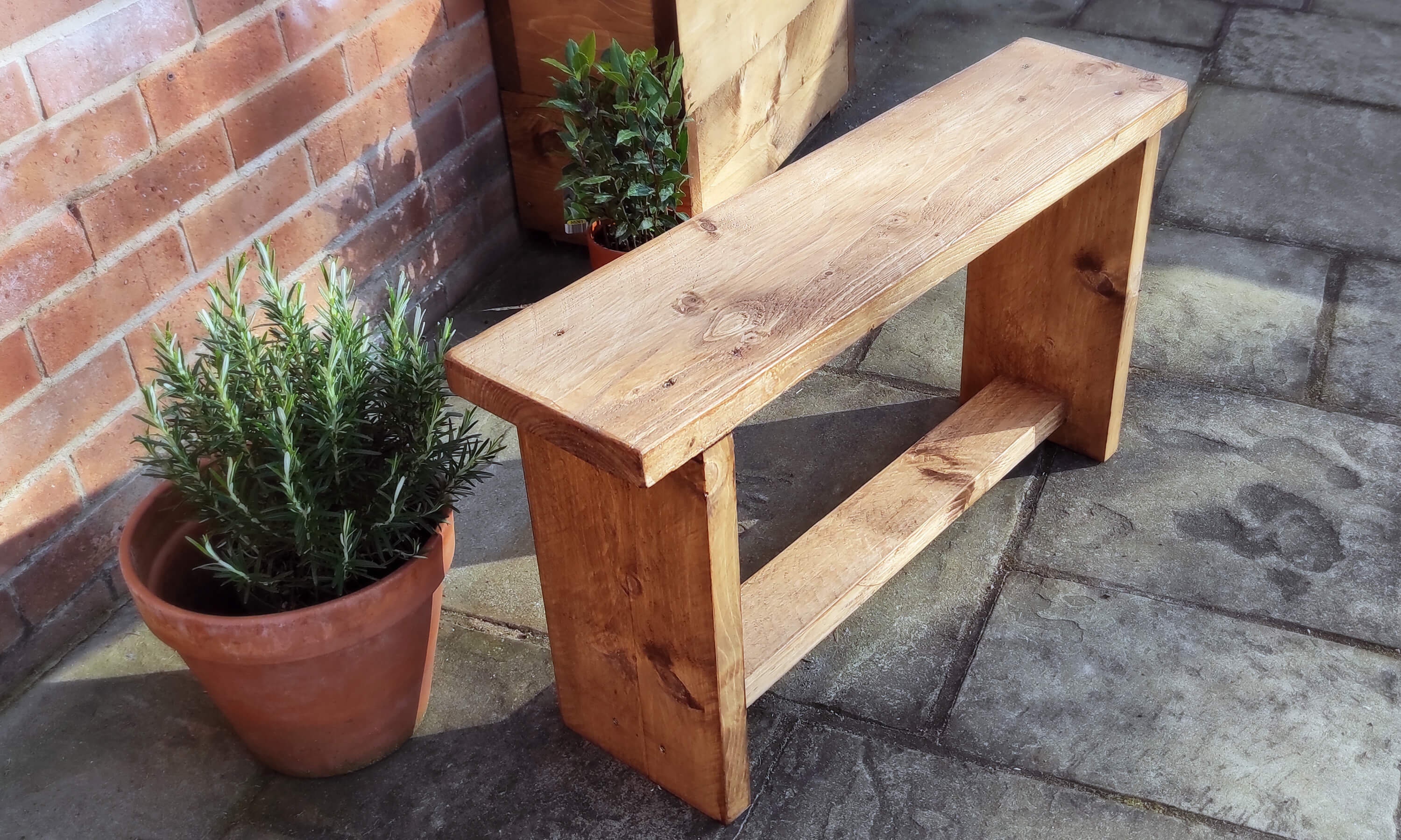 Rustic Scaffold Board Garden Bench Etsy