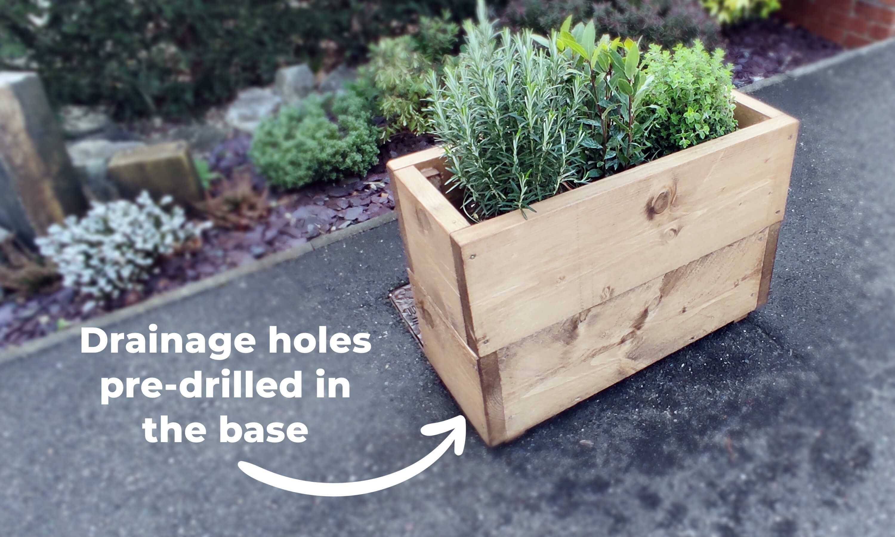 Double Height Scaffold Board Planter Box Plant a Tree With Etsy UK