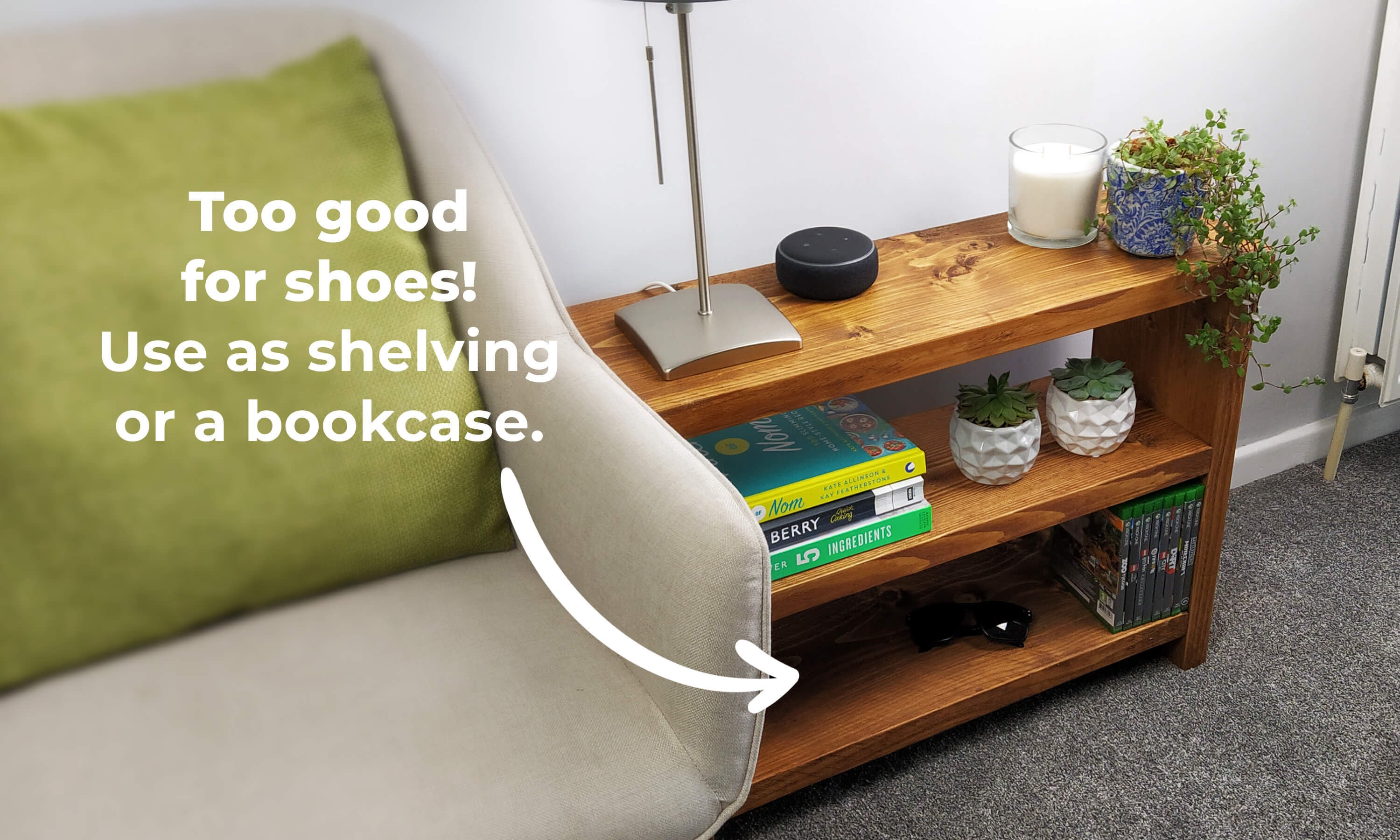 Chunky Scaffold Board Shoe Storage Bench Shoe Rack Etsy