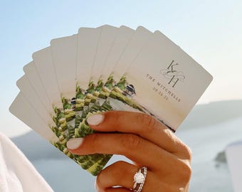 Personalized Wedding Playing Card Favors: Inn at Longshore Westport CT