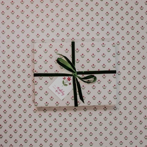 Poinsettia Print Wrapping Paper Sheets