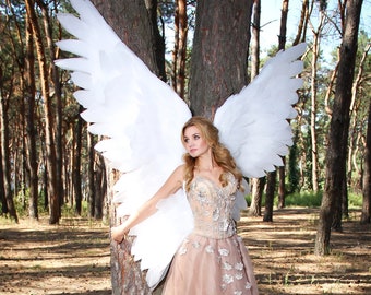 White adult angel wings large angel wings costume wings cosplay for photoshoot angel wing costume cosplay charm woman