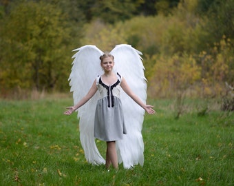 Wit engelenvleugels kostuum cosplay trouwfoto voor vrouwen en tieners