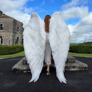 Angel wings costume white Wings cosplay for photoshoot Extra large angel wings costum