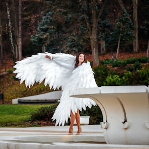 Angel wings costume cosplay white angel bird wings cosplay photo props birthday butterfly wings