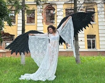 black angel wings devil costume adult movable wings wings demon wings costume contest cute satan burning man costumes women I male wings