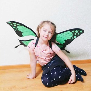 Butterfly wings costume girls fairy wings imagem 1