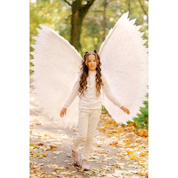 Disfraz de alas de ángel cosplay alas de pájaro blanco cosplay traje de  cumpleaños fiesta de halloween Navidad Cupido disfraz bebé niña -   México