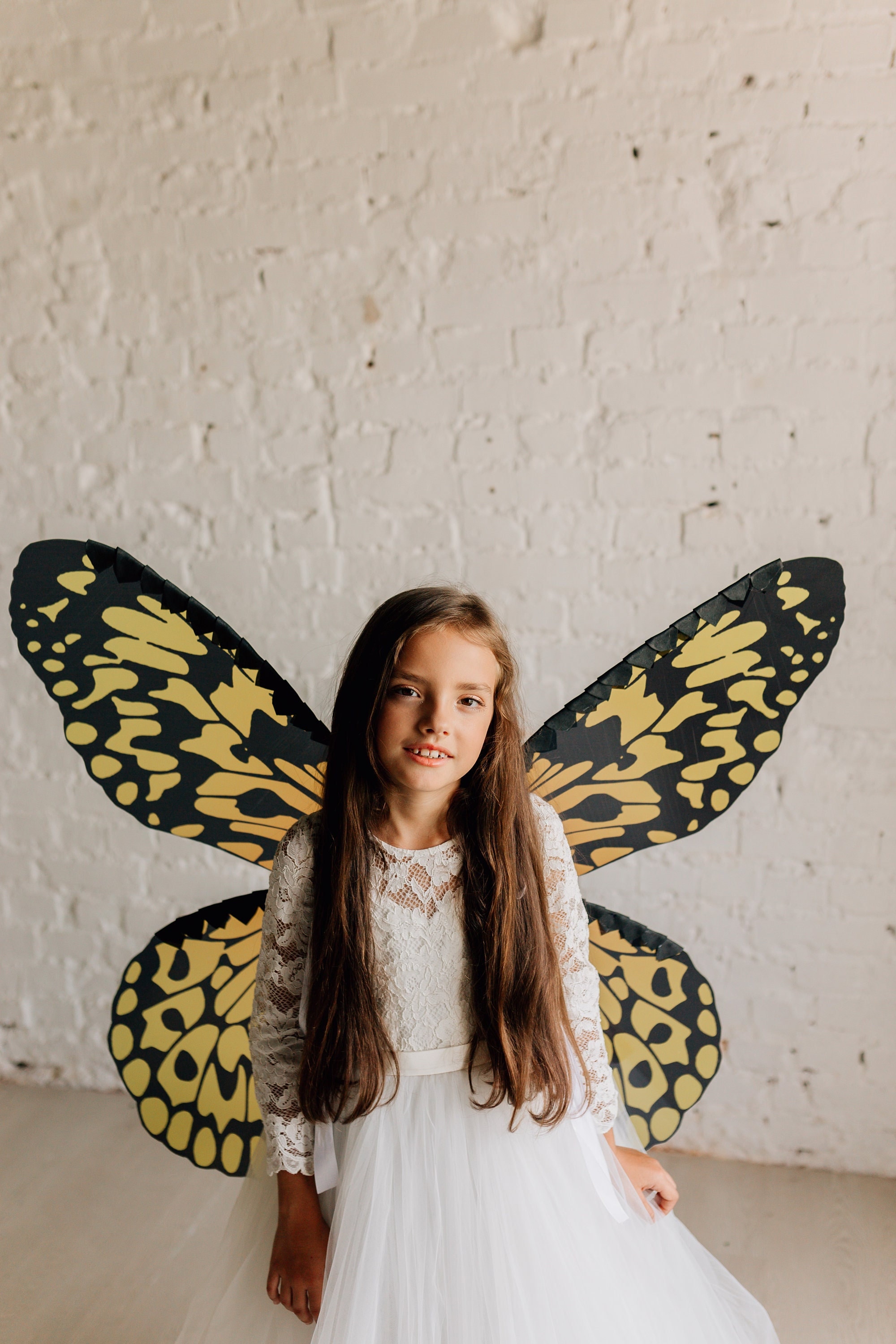 Girls Angel Costume Children Wings Holiday Dress Patchwork Outfits Long Sleeve E - Foto 10