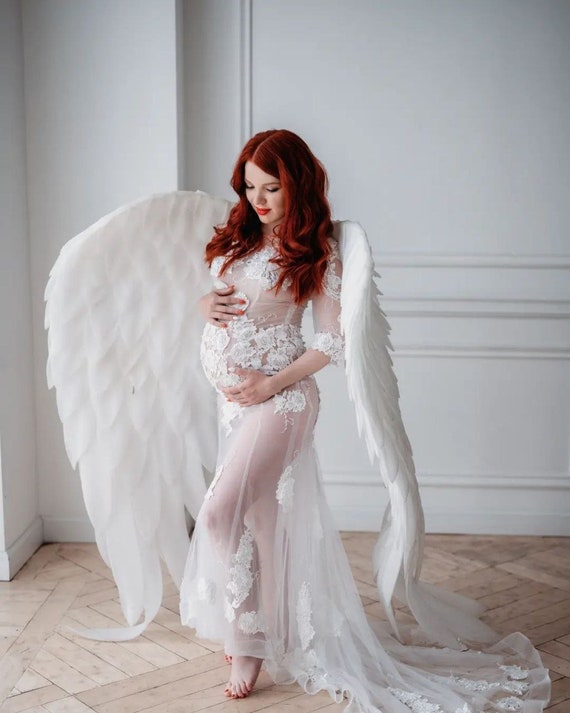 Angel Wings White Costume Adult Halloween Christmas Cosplay Angel Wings White Costume Adult Halloween Christmas Cosplay