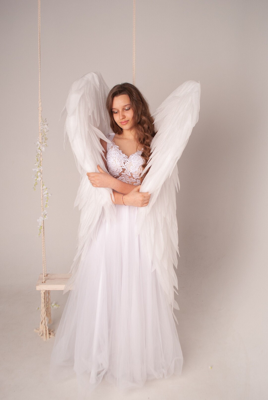トリートユアセルフ angel wings long dress white treat urself angel wings long dress treat urself angel wings long