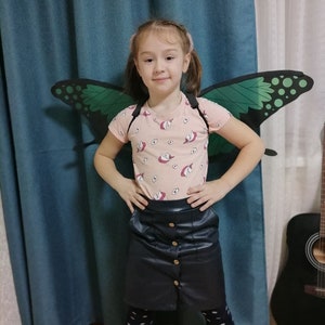 Butterfly wings costume girls fairy wings imagem 3