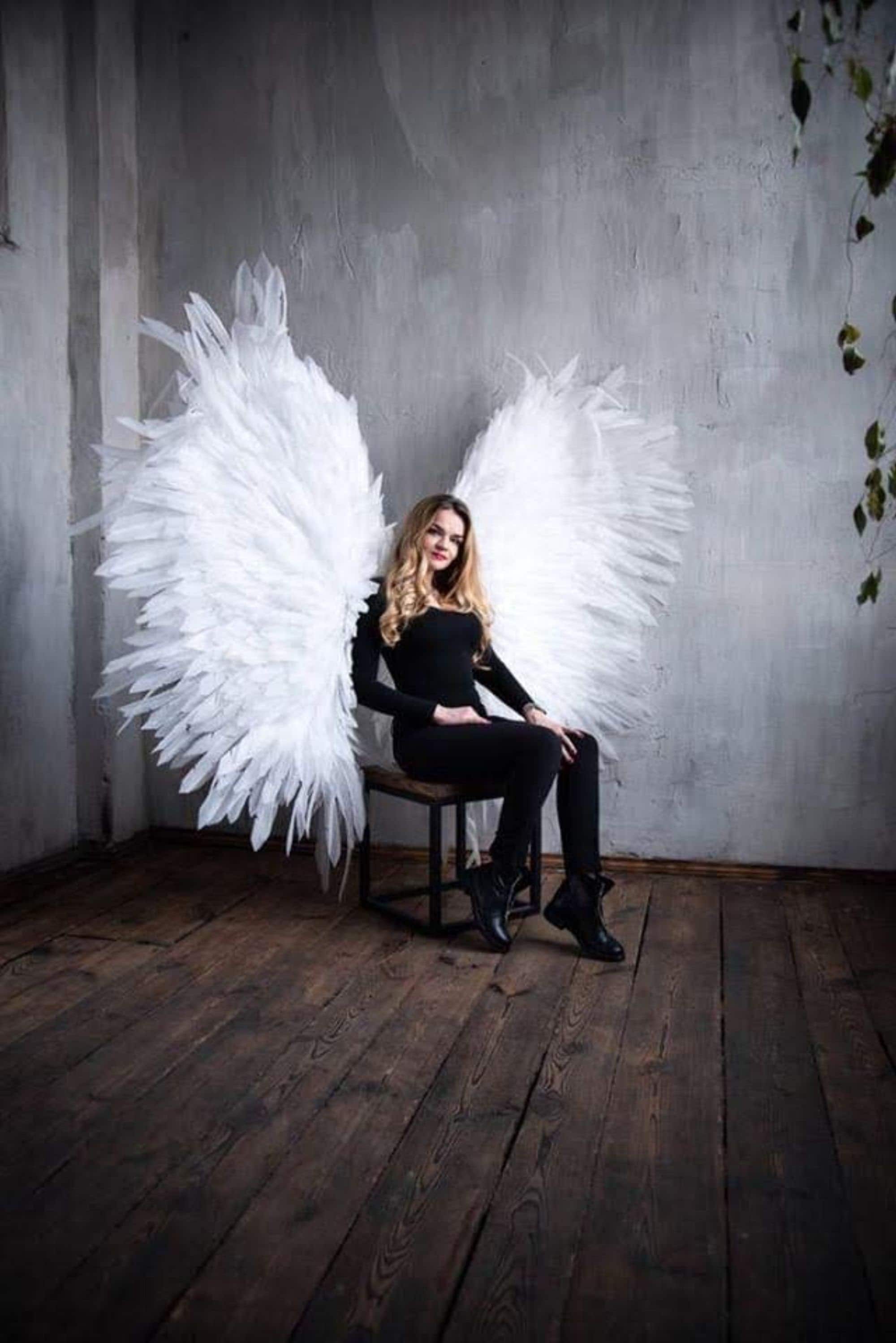 Big angel wings costume cosplay white angel wings props wings | Etsy