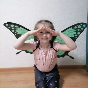 Butterfly wings costume girls fairy wings imagem 4