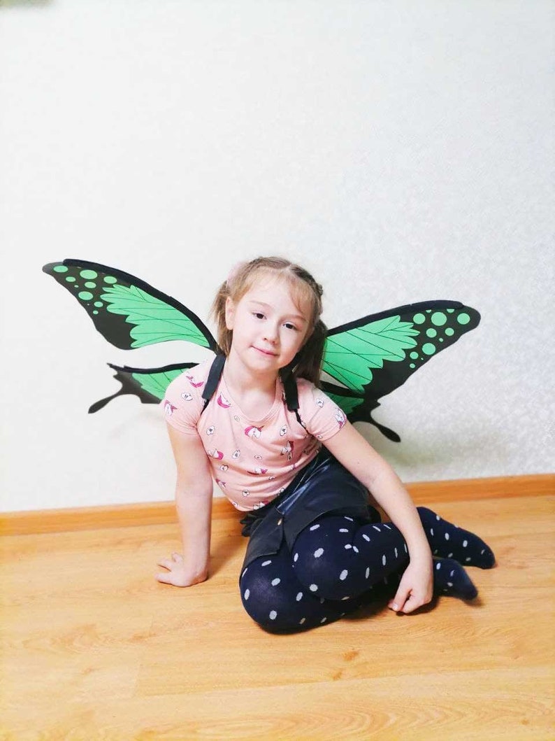 Butterfly wings costume girls fairy wings imagem 1