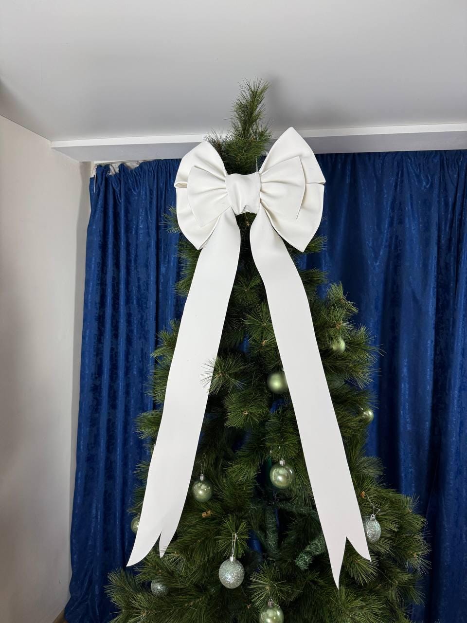 Fuoriporta natalizio, Puntale Albero, Fiocco Albero di Natale - Fes... | su MissHobby