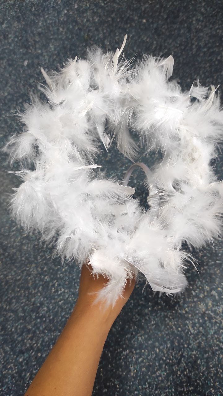 Flauschiges Halo Stirnband – Als Engel, Fee Oder Gothic Heiligenschein Für Halloween & Kostümpartys
