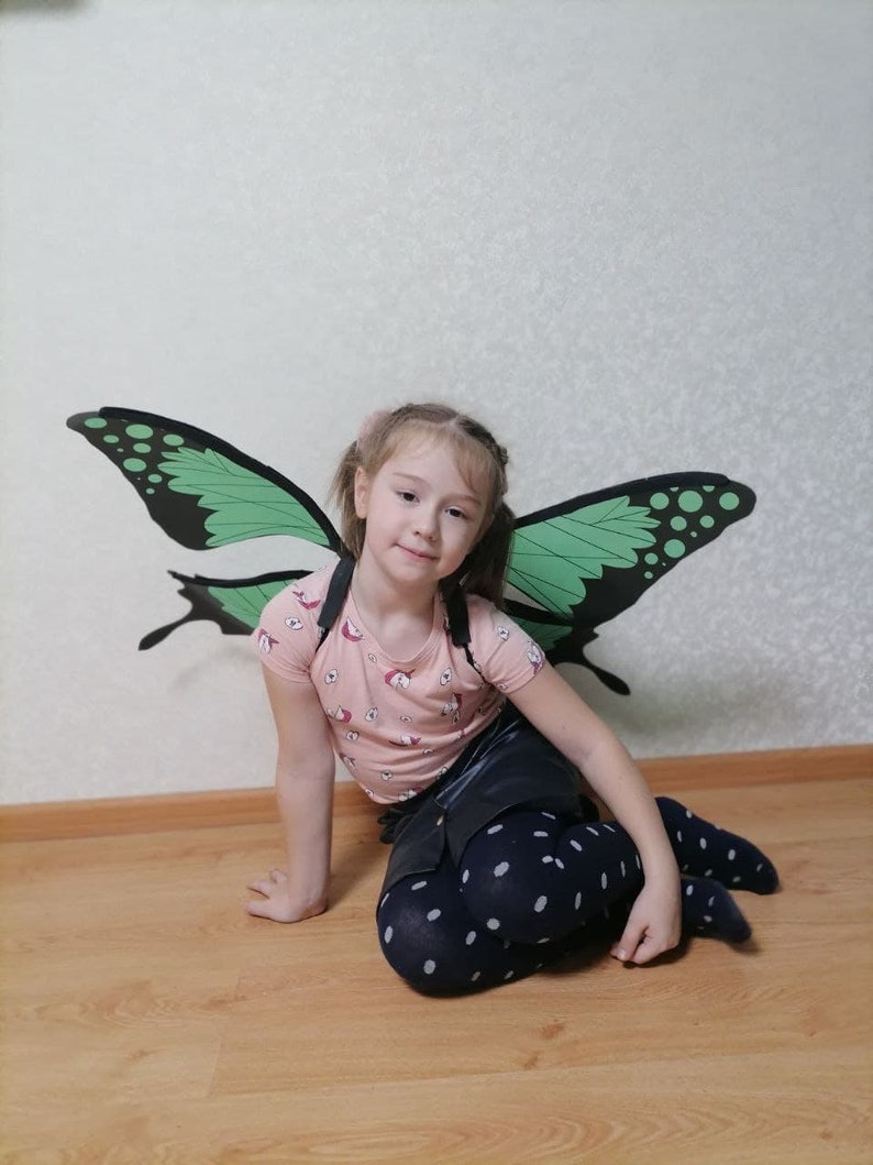 Butterfly wings costume girls fairy wings image 2