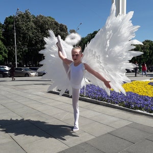 Disfraz de alas de angelito para niña bebé ángel blanco disfraz de hada pequeña para carnaval