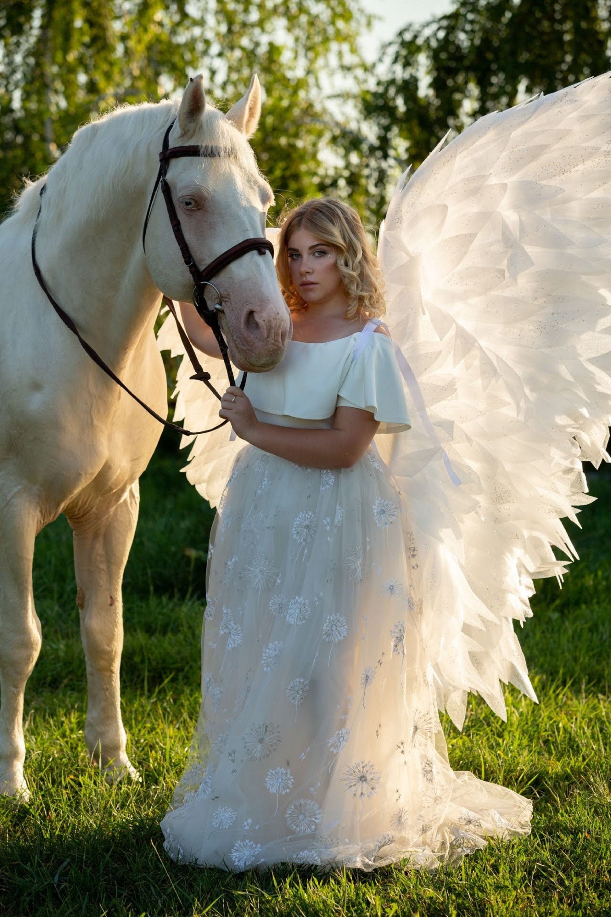 トリートユアセルフ angel wings long dress white トリートユアセルフ angel wings long dress white