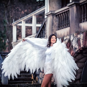 Angel wings costume cosplay white angel bird wings cosplay photo props birthday butterfly wings image 5