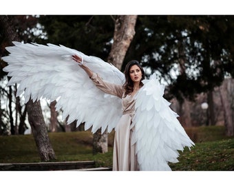 Costume d'ailes d'ange cosplay ailes d'oiseau d'ange blanc cosplay accessoires photo ailes de papillon d'anniversaire