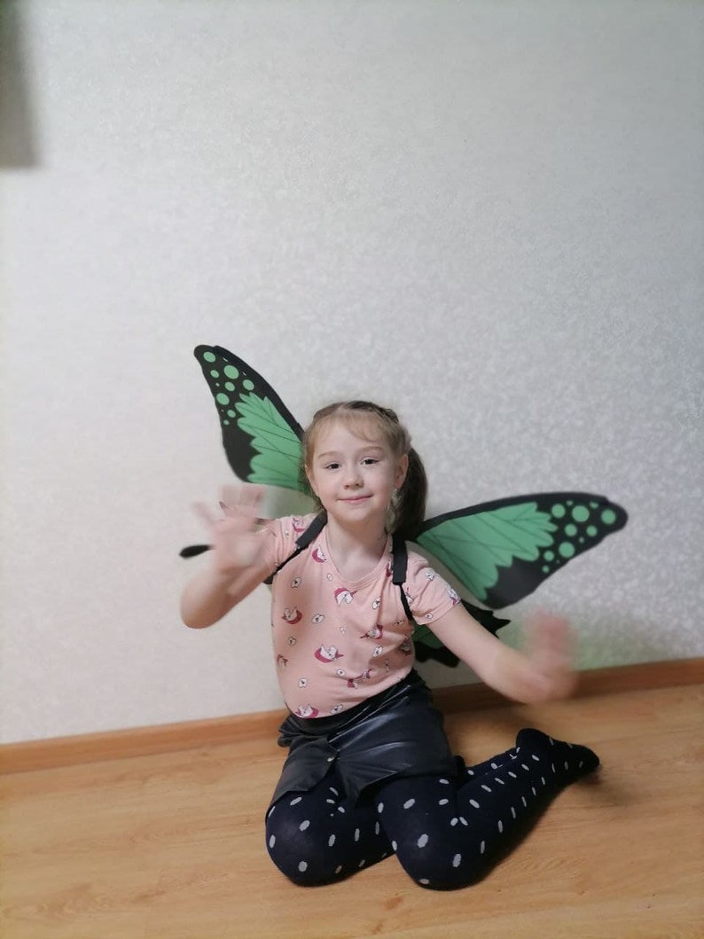 Butterfly wings costume girls fairy wings image 6