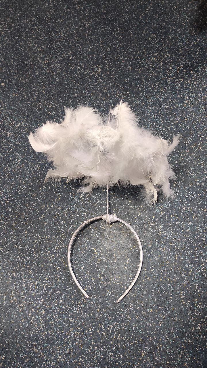 Engel Halo Stirnbänder Set - Weiße Feder Engel Kostüm Zubehör Für Partys