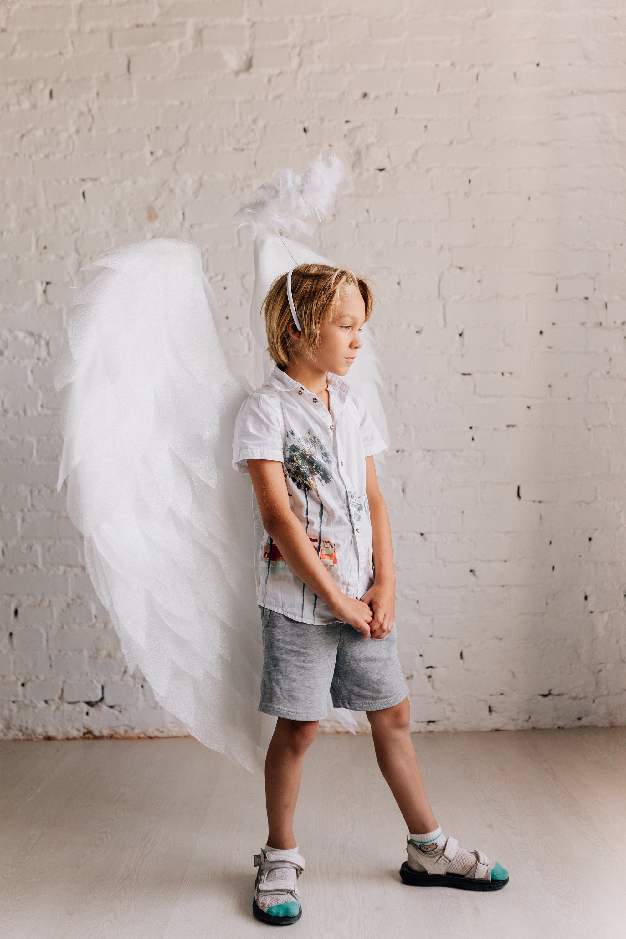 Aureola Angelo Luminescente - Cerchietto Con Luci LED Per Costumi E Feste - Foto 7